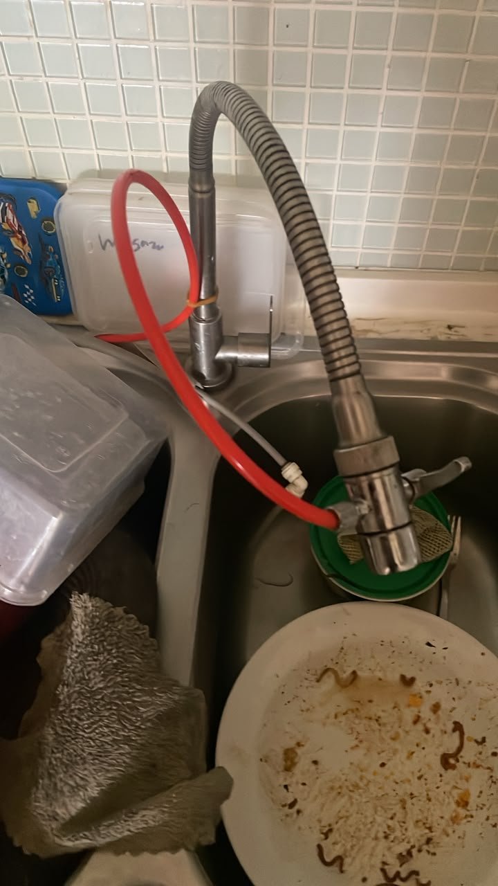 Blocked drain clearing work