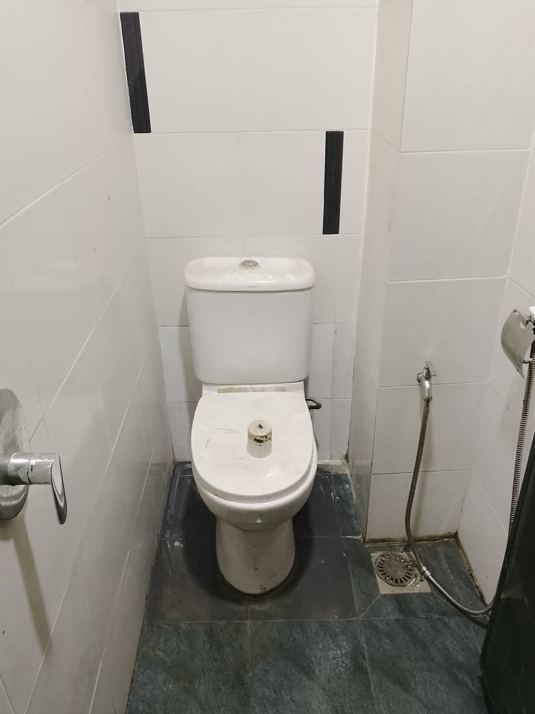 Completed toilet installation